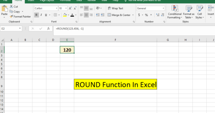 ROUND Function In Excel