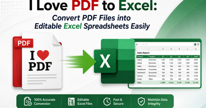 I Love PDF to Excel